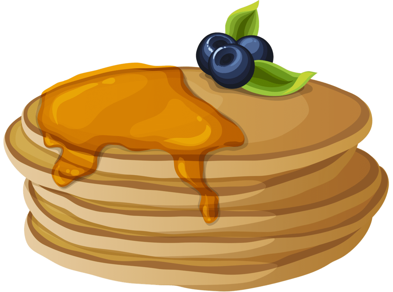 Pancake pin page clipart background