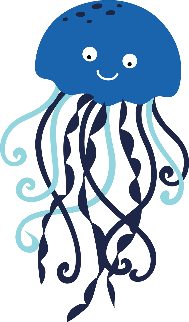 Jellyfish cut snap click supply co clipart vector