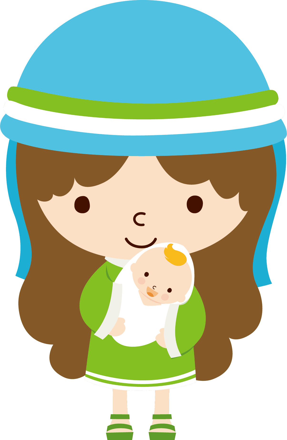 Nativity pin page clipart logo 6