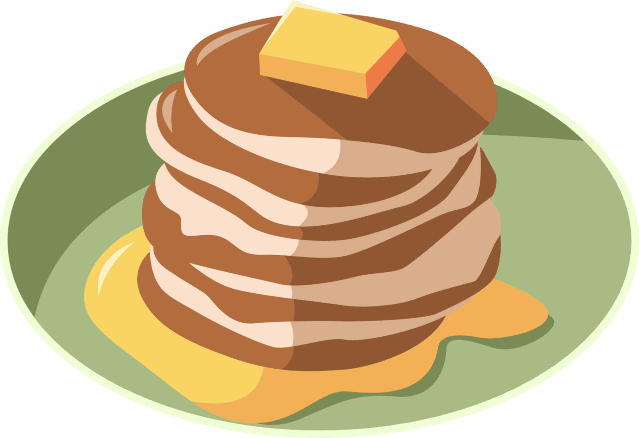 Pancake graphic clipart design image