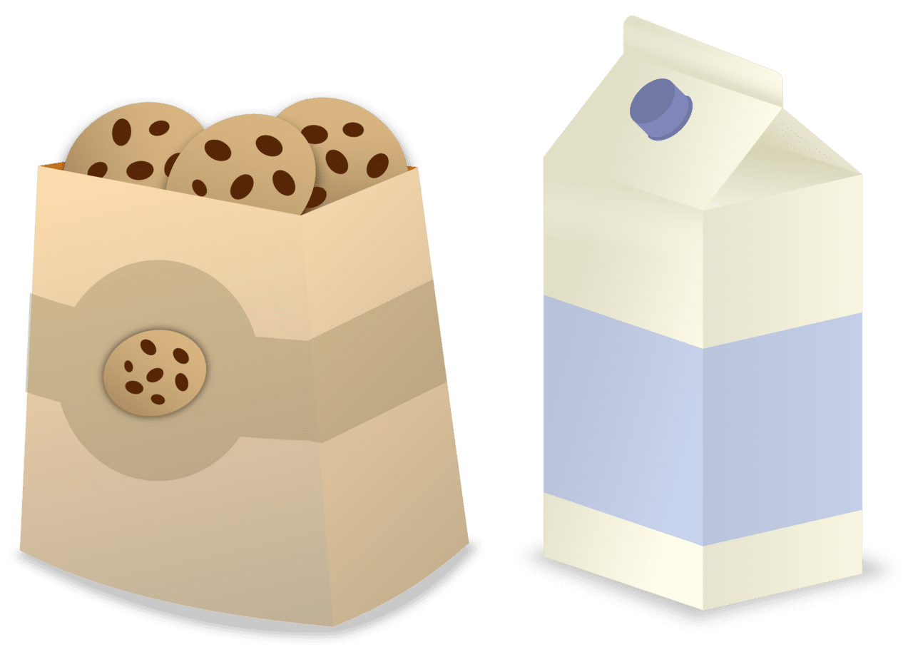 Milk and cookies vector clipart image photo cc images