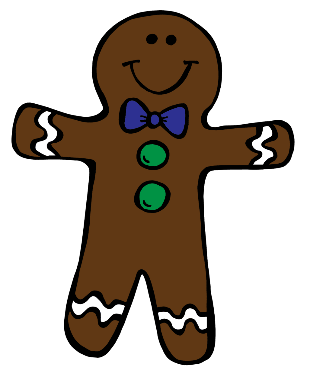 Gingerbread boy girl clipart giveaway image