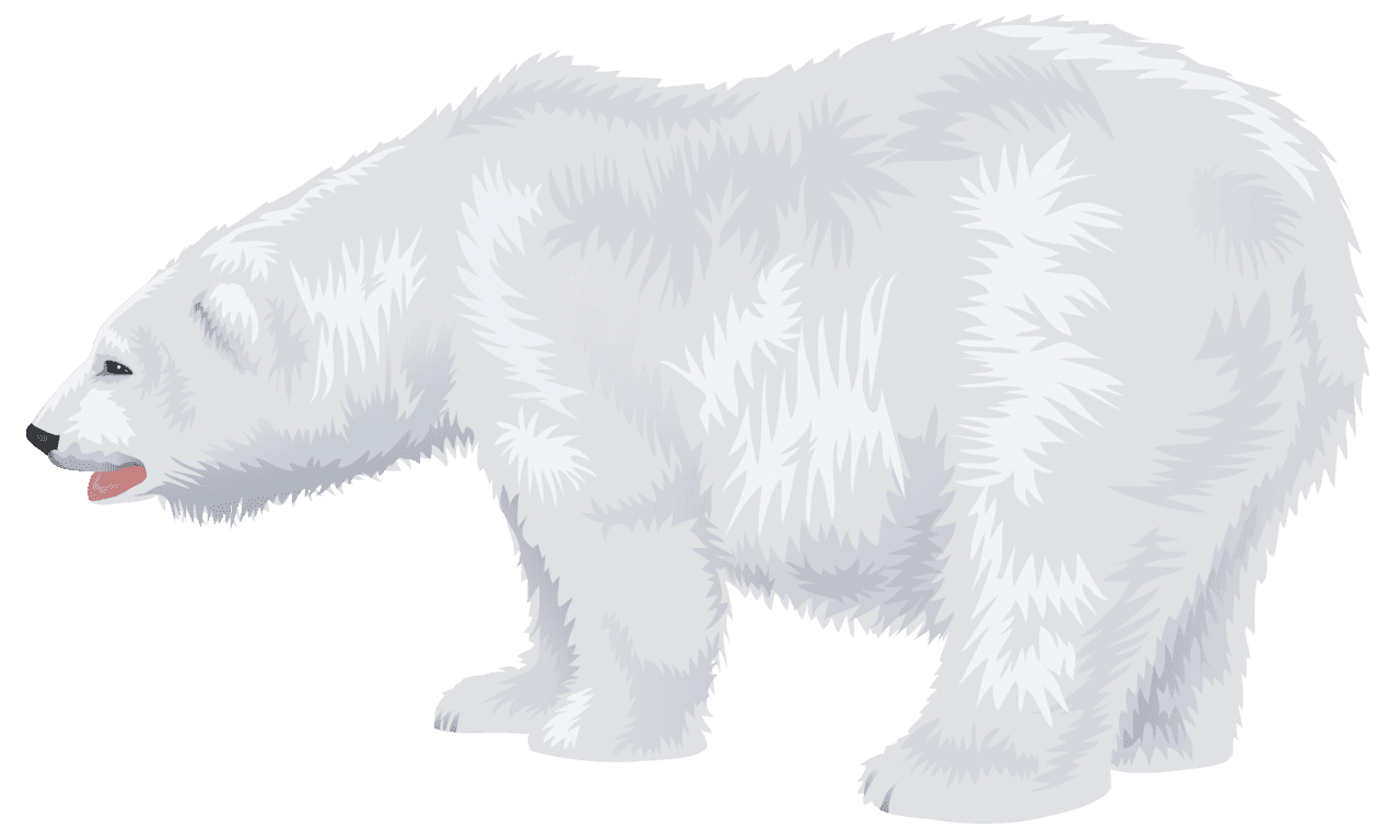 White polar bear clipart image high quality images and