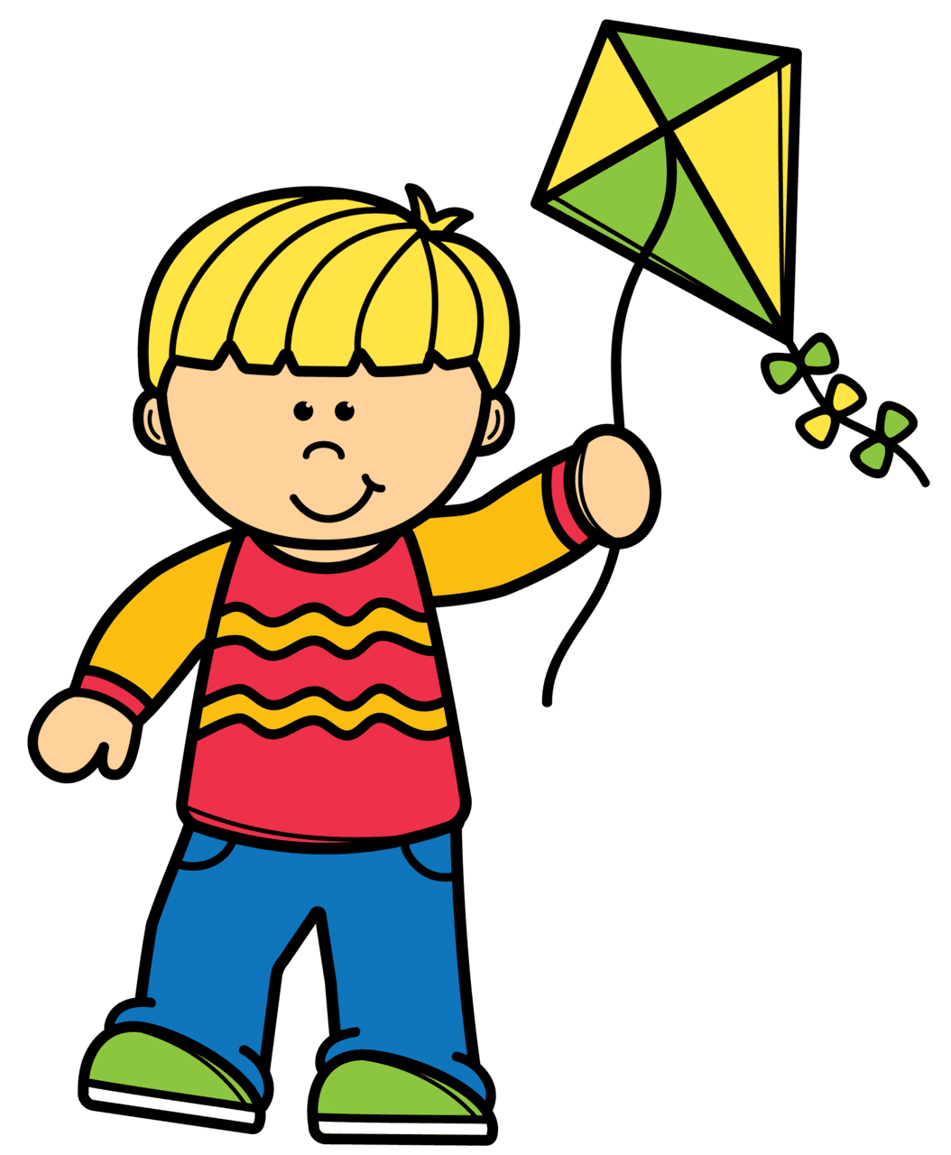 Kite pin page clipart picture 2