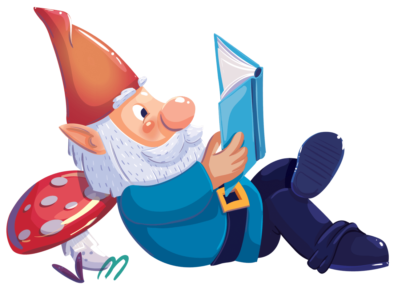 Gnome pin page clipart picture