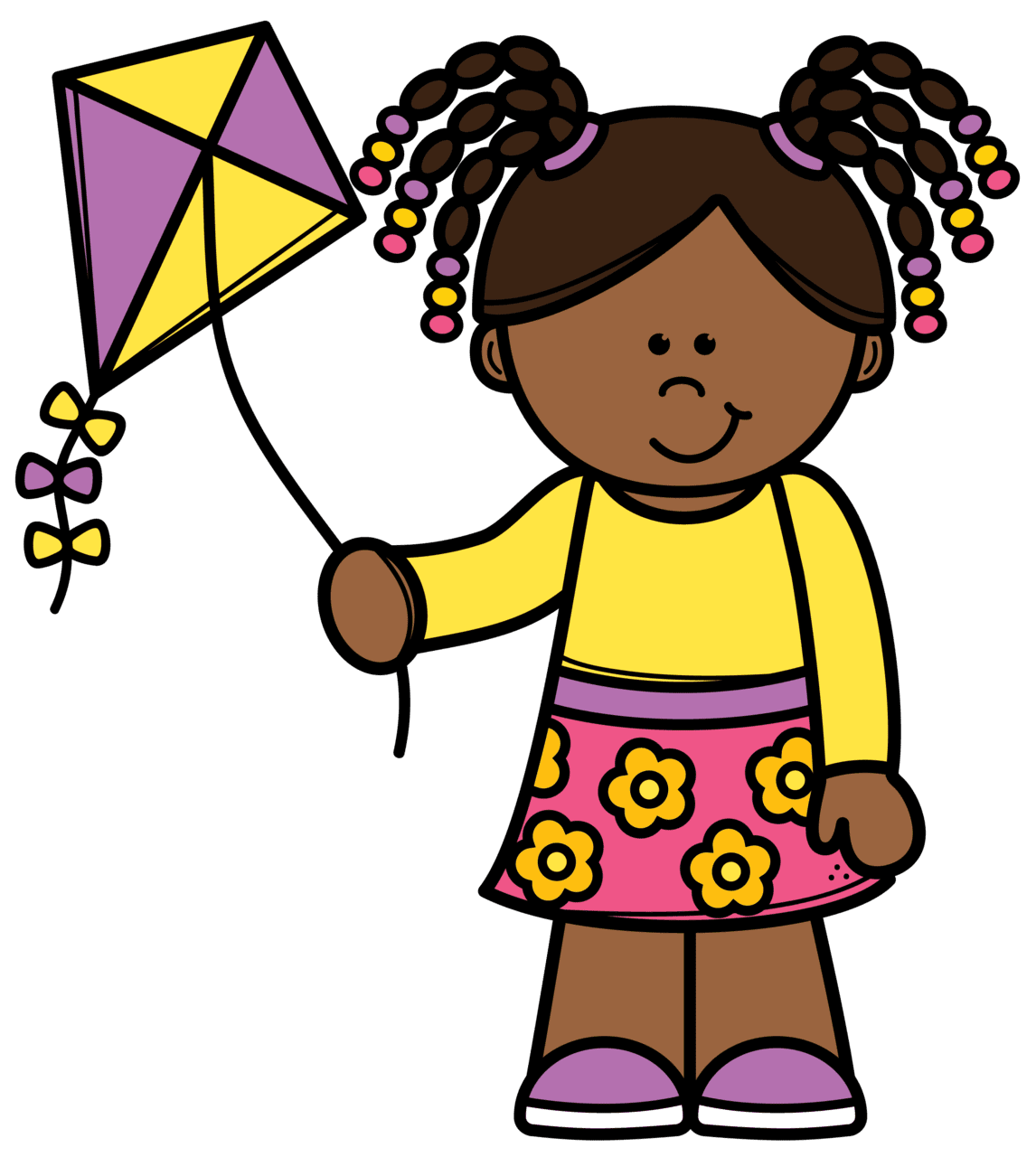 Kite pin page clipart vector