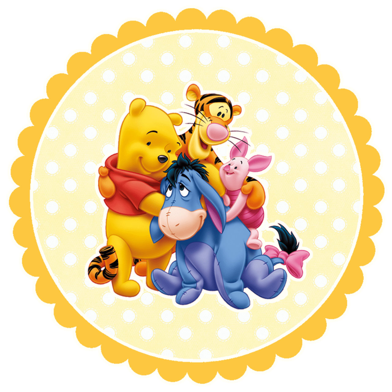 Winnie the pooh clipart logo 3