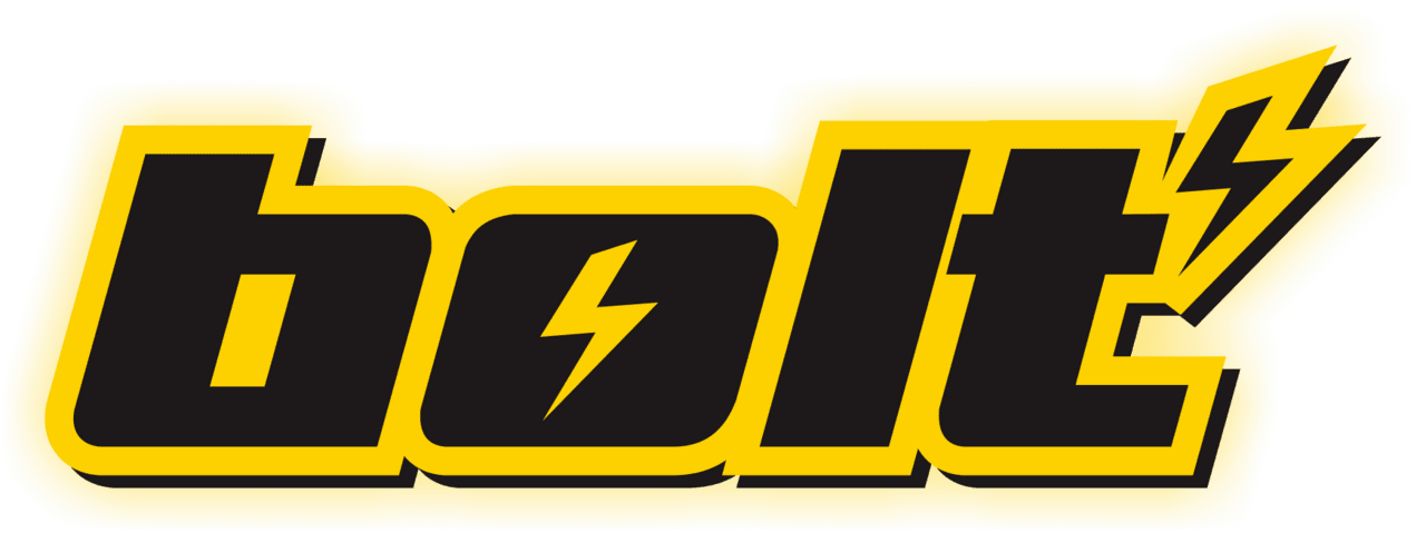 Lightning bolt logo design clipart