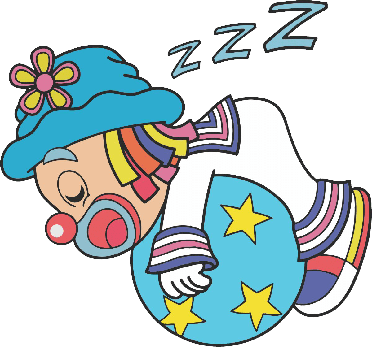 Clown pin page clipart photo 4