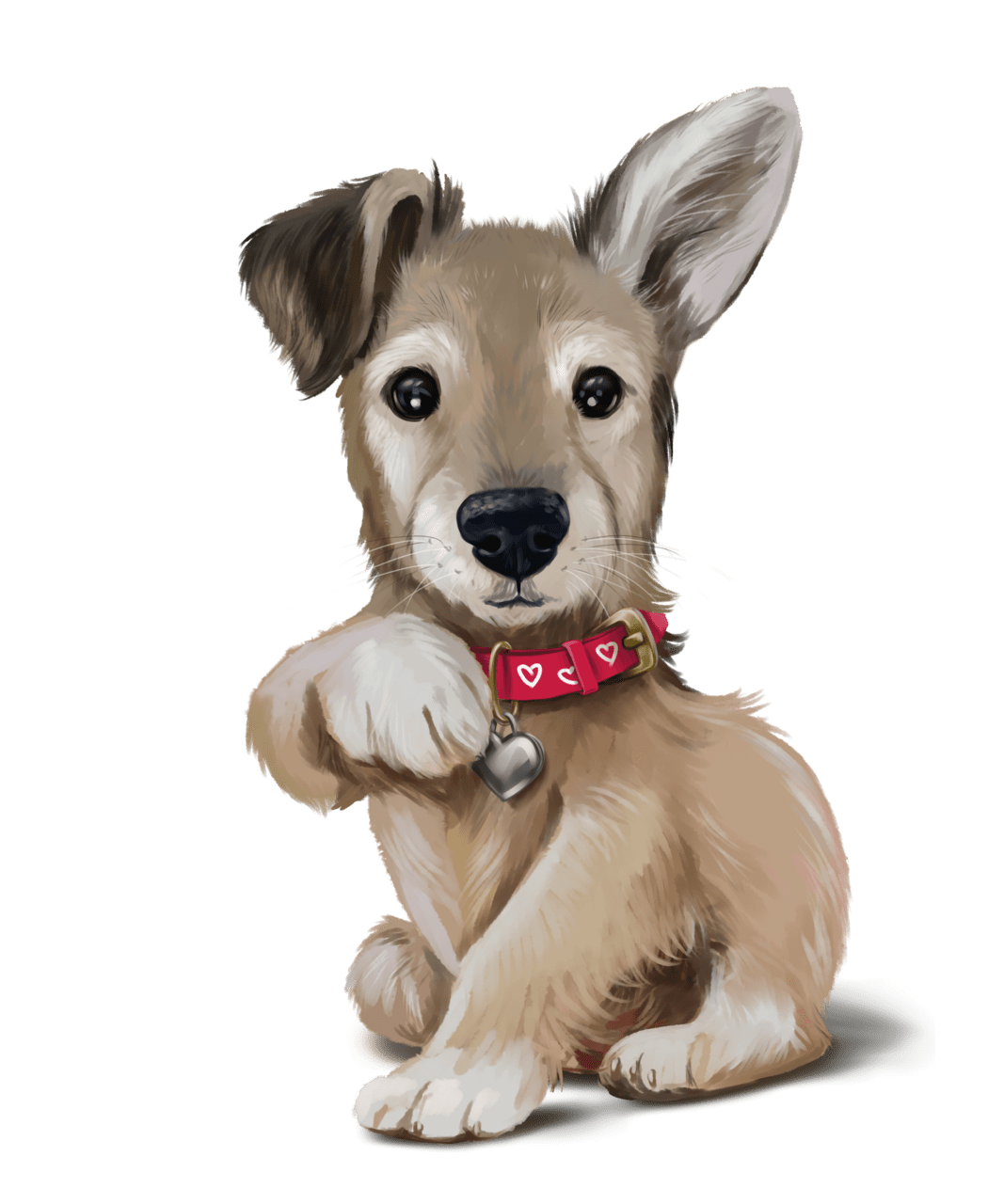 Puppy pin page clipart image 4