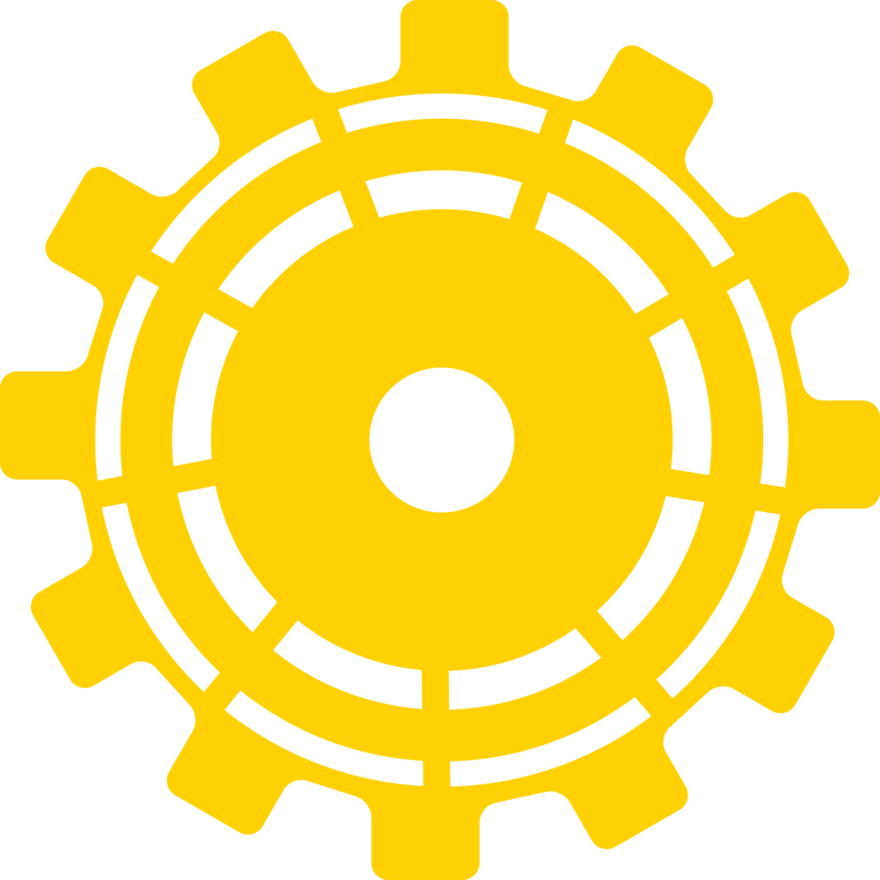 Mechanical gear clipart logo