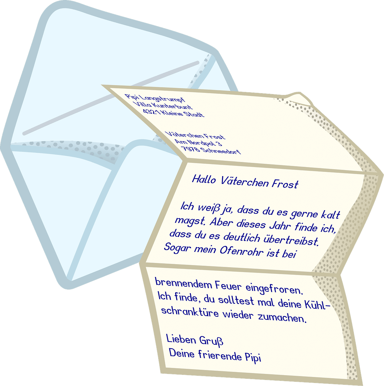 Brief envelope letter vector graphic clipart