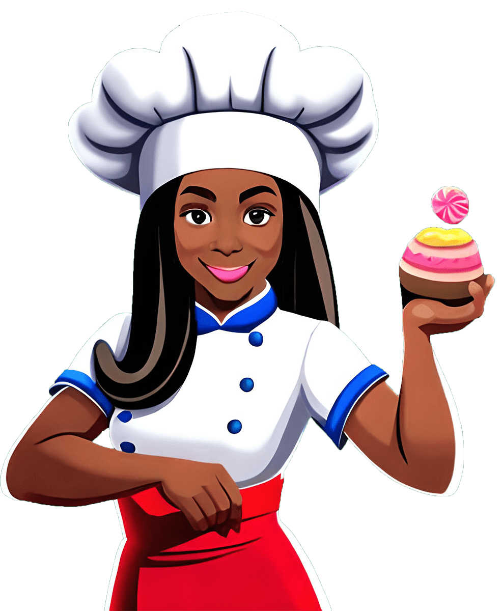 Chef confeitaria mascote clipart photo