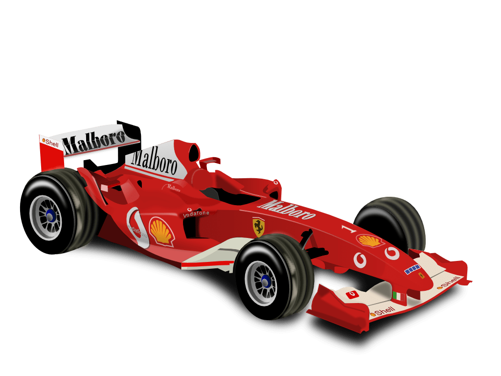 Race car formula clipart vector