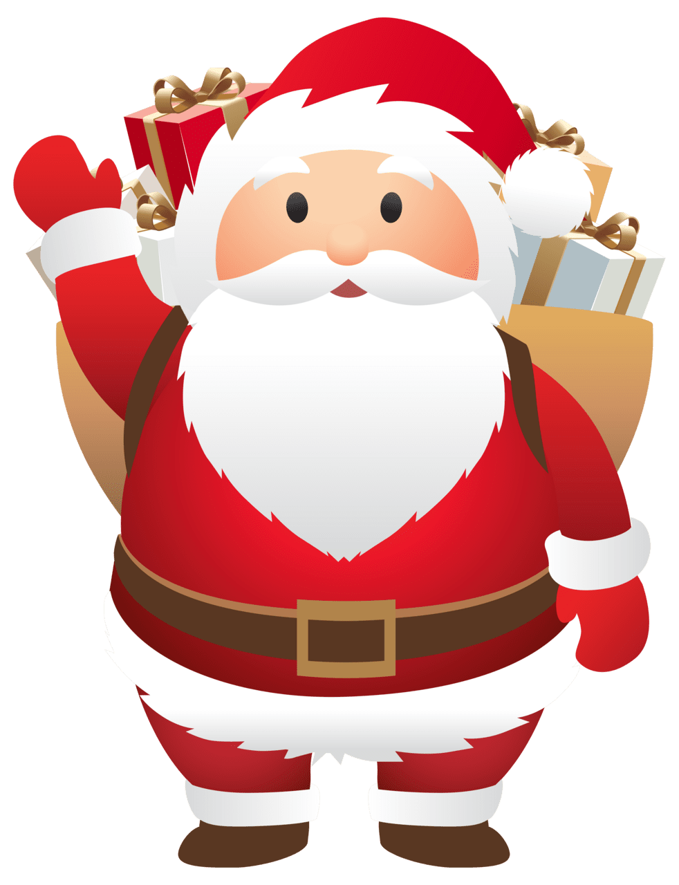 Cute christmas santa clipart image 2