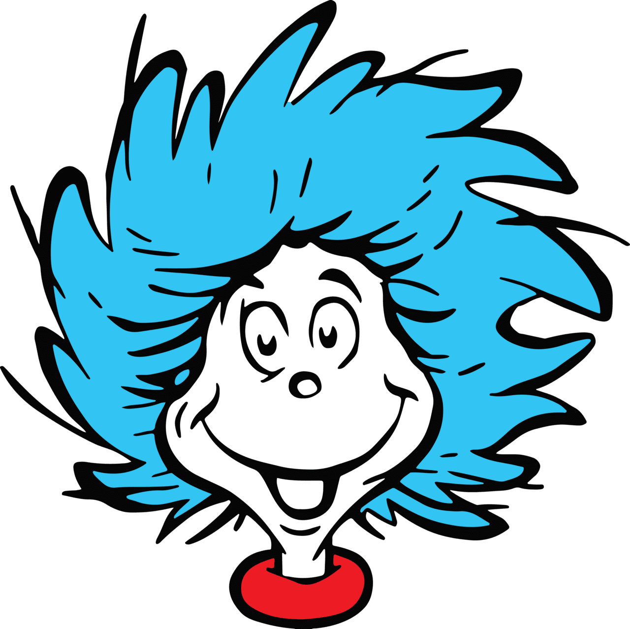 Thing face dr seuss clipart hat cat in the teacher free