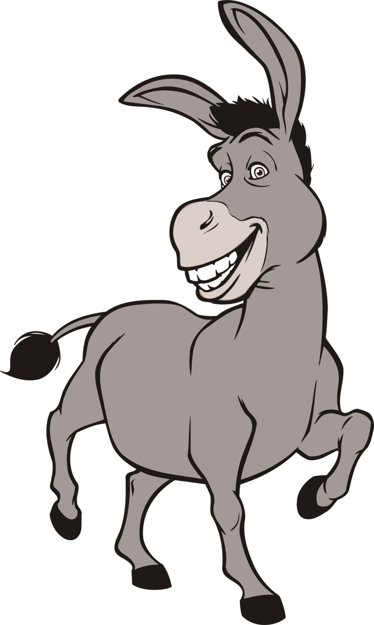 Donkey pin page clipart clip art