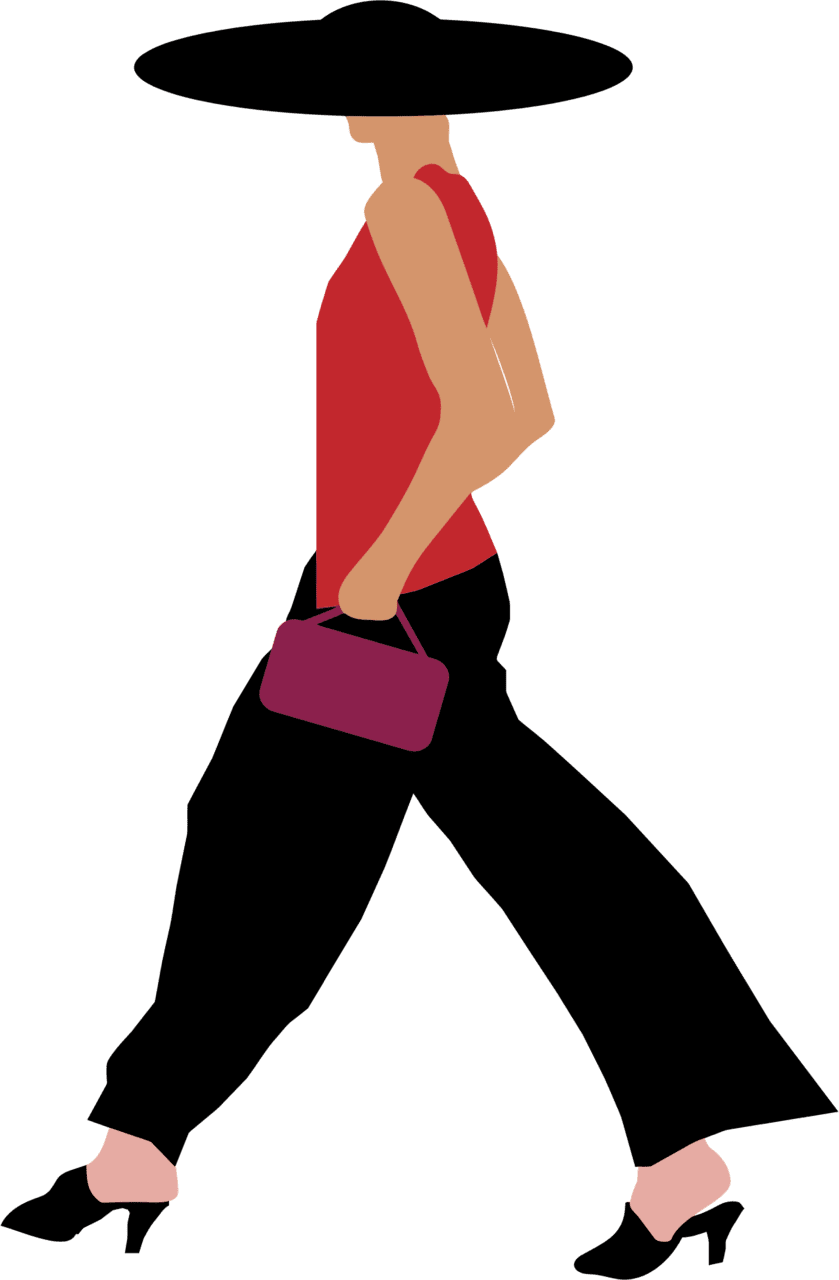 Fashion clipart person walking full size photo