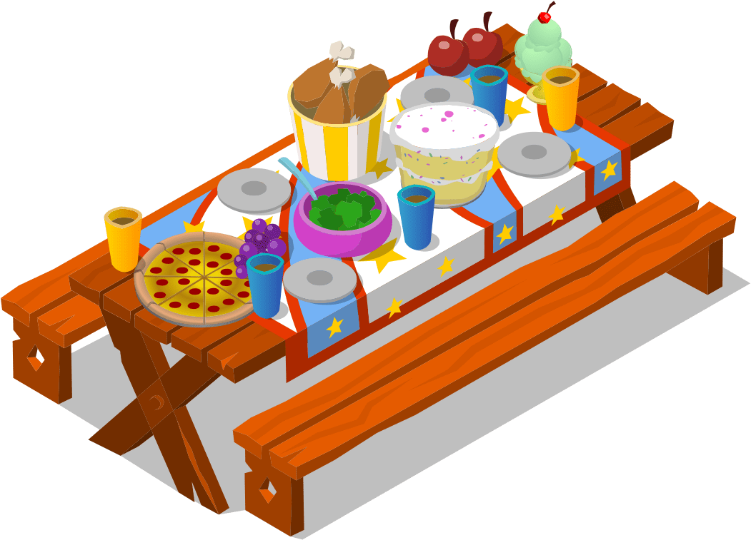 Picnic table clipart full size image