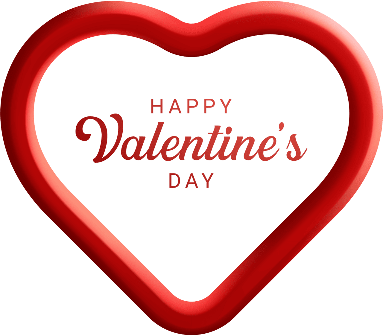 Happy valentines day love shape valent clipart image