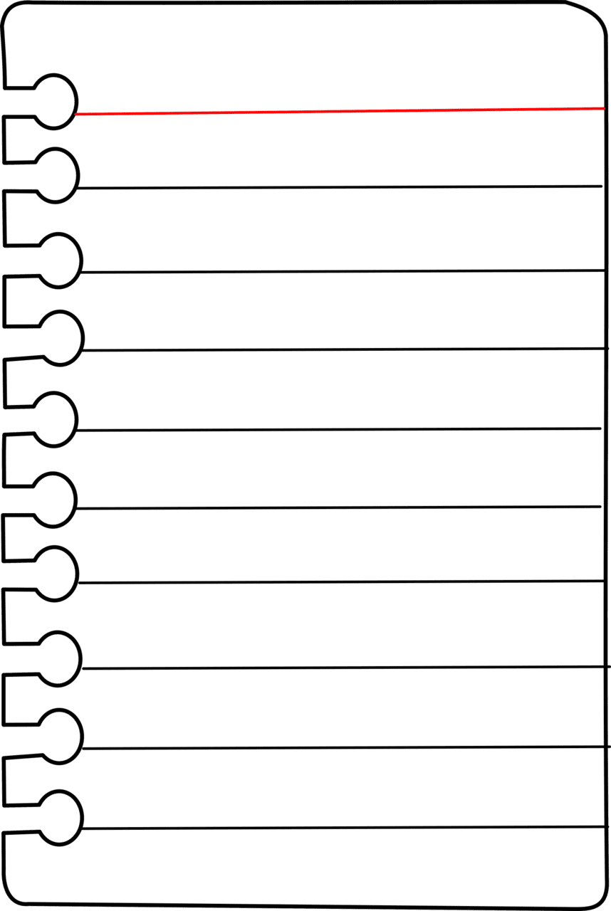 Notebook note clipart free