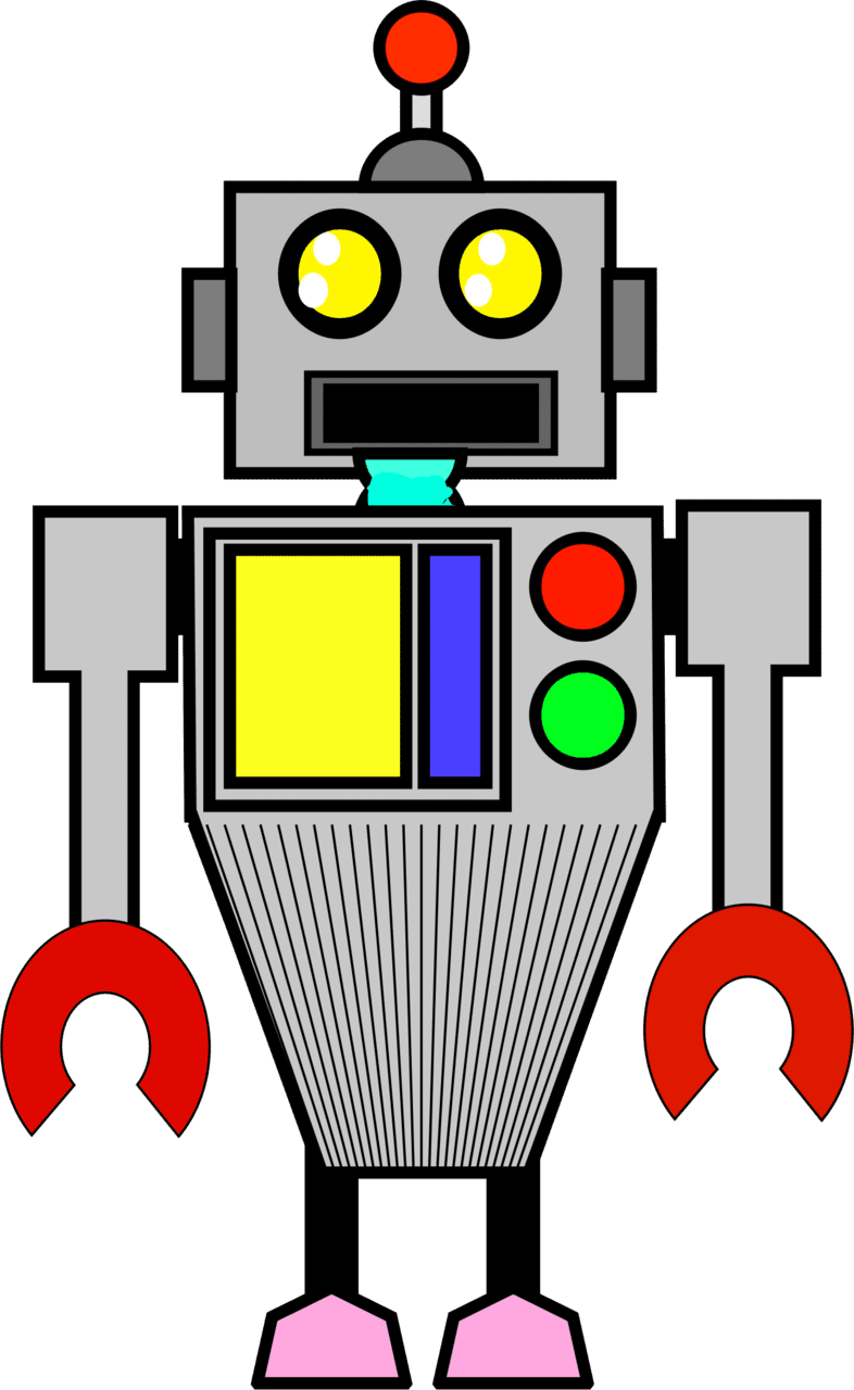 Robot clipart background