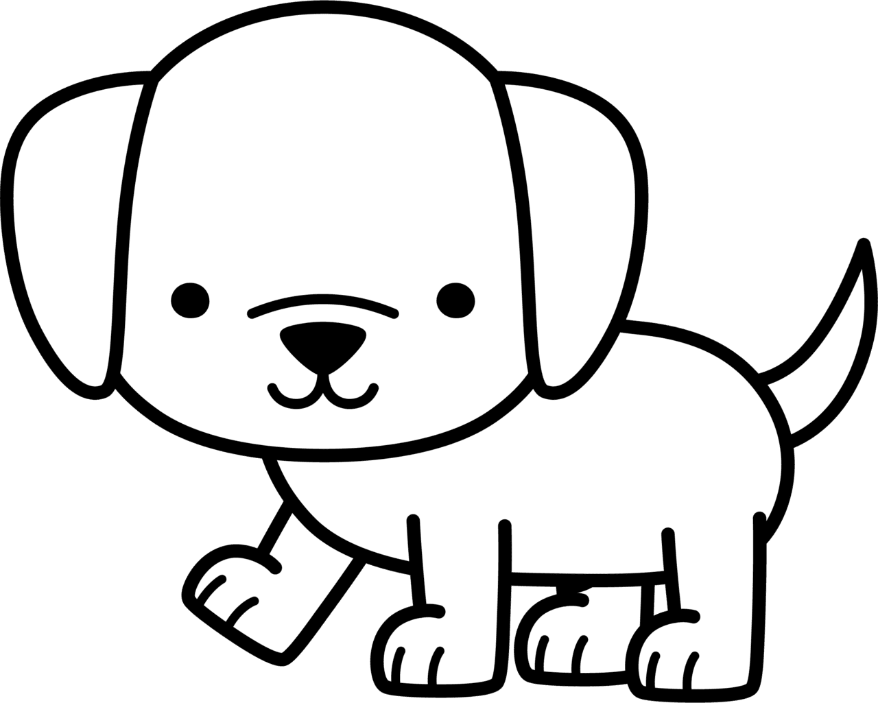 Dog black and white pin page clipart background