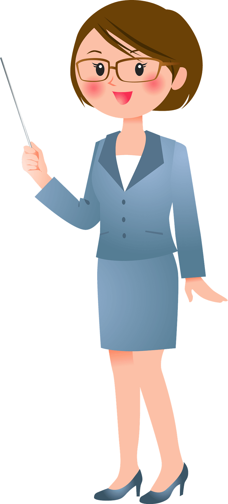 For teaching woman teacher vector clipart images 2