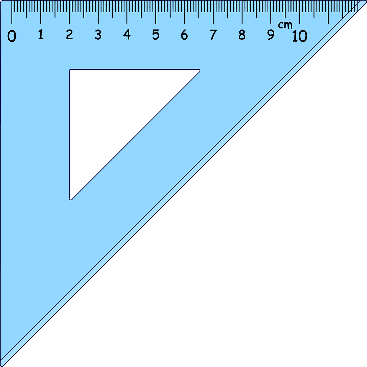 Triangle ruler vector clipart images