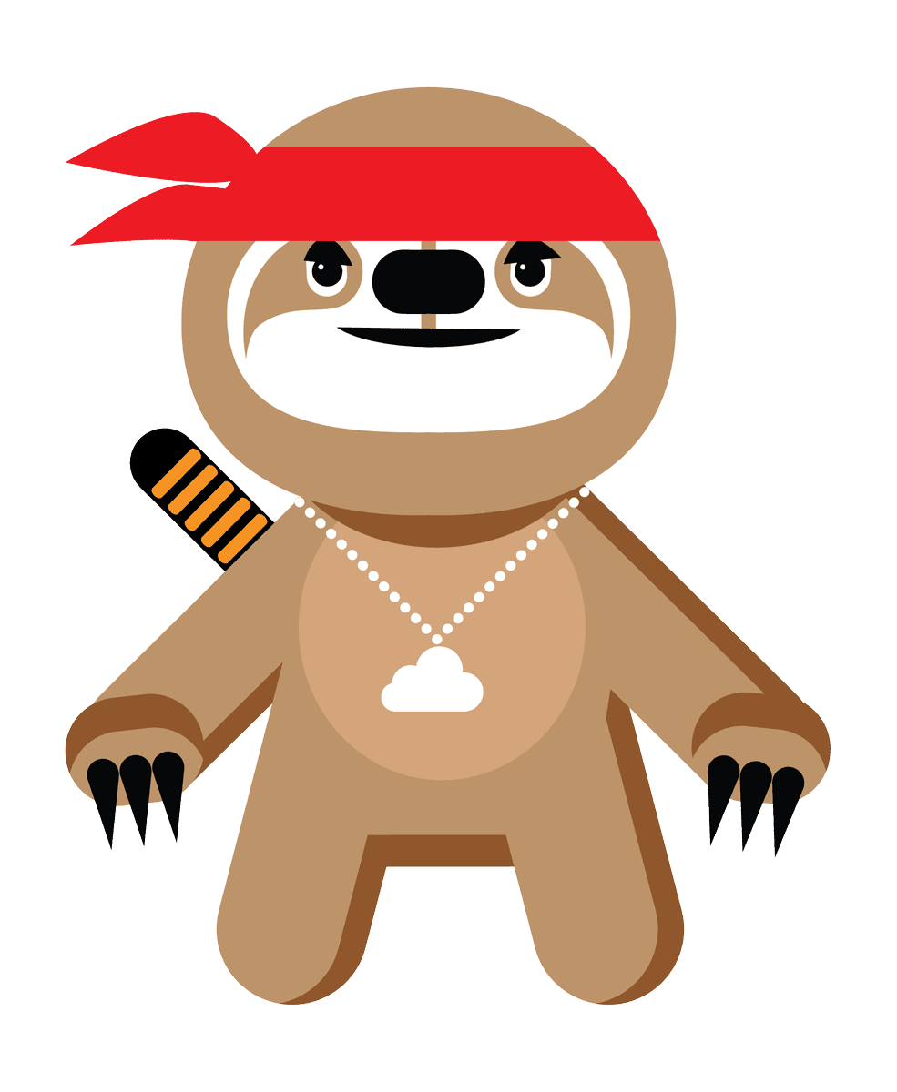 Nicole herskowitz meet brady the ninja sloth now open sourced looking forward to seeing fun creations from munity azure https tco dt bqxcshg clipart free