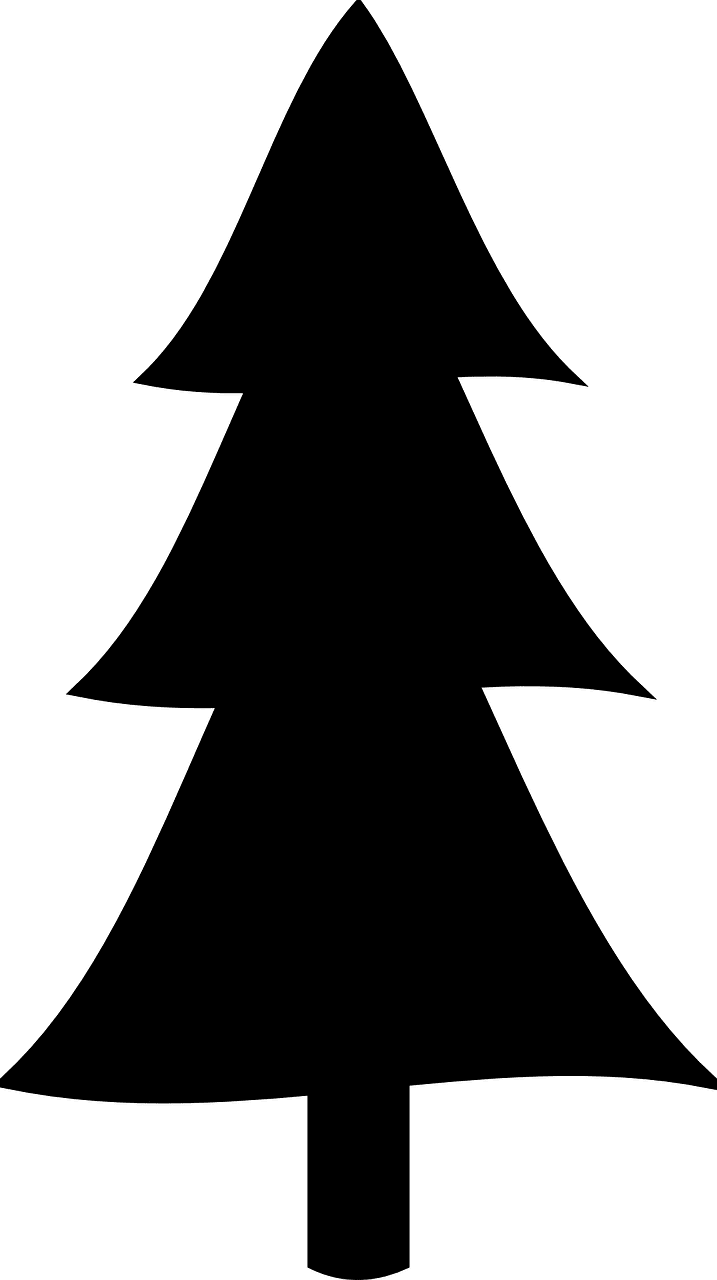 Pine tree printable christmas stencils pics clipart transparent