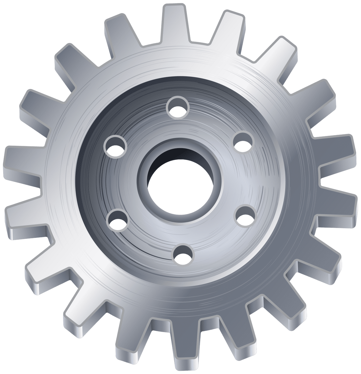 Silver gear clipart image high quality images and