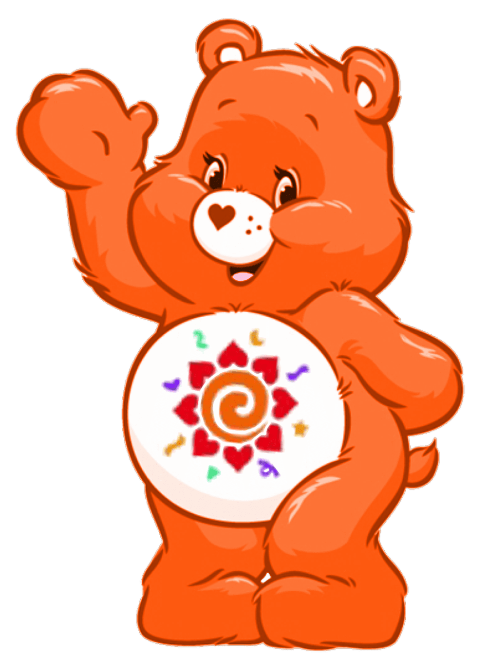 Polar bear care bears amigo happy pose by joshuat deviantart clipart vector