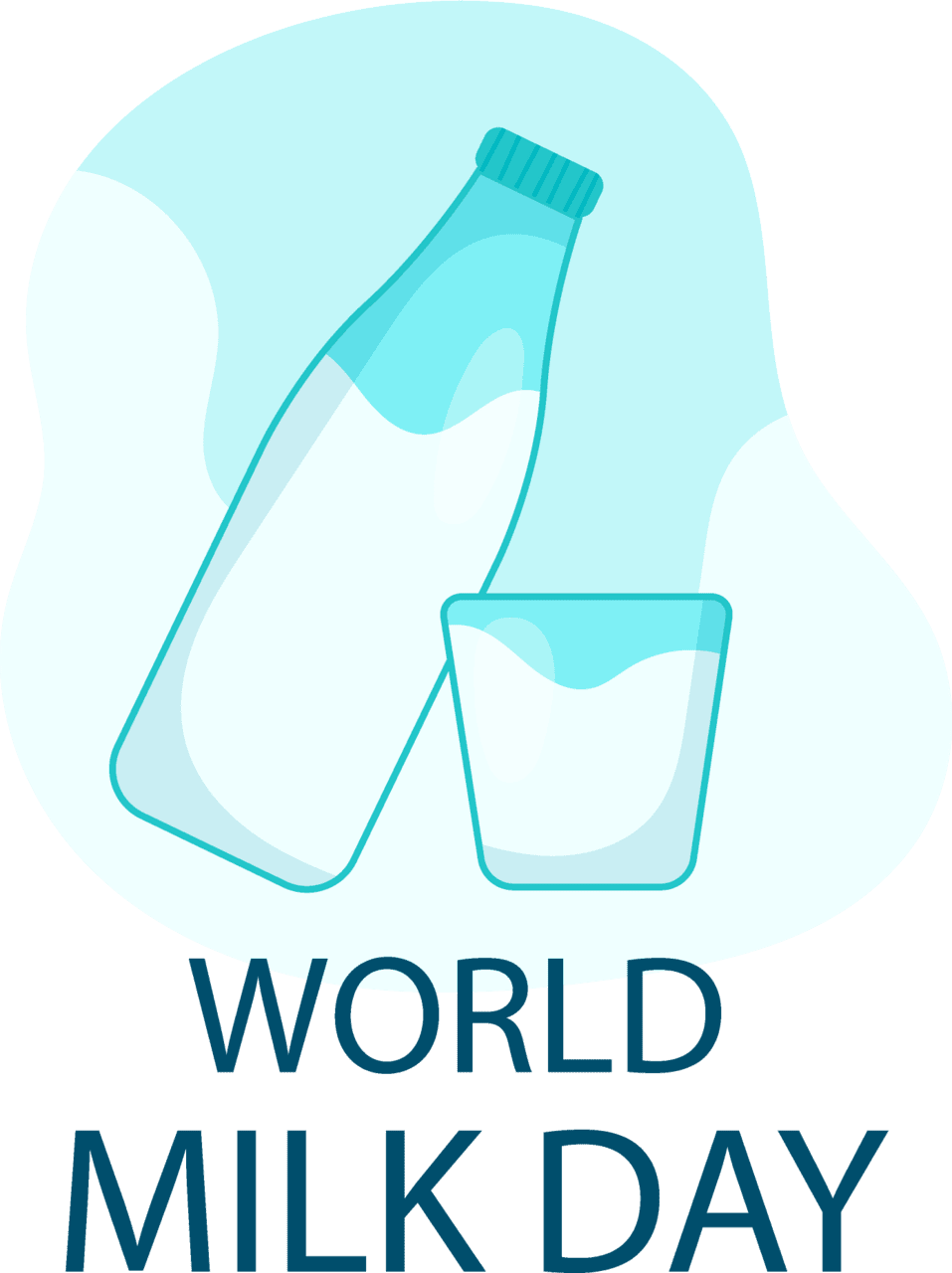 World milk day clipart image