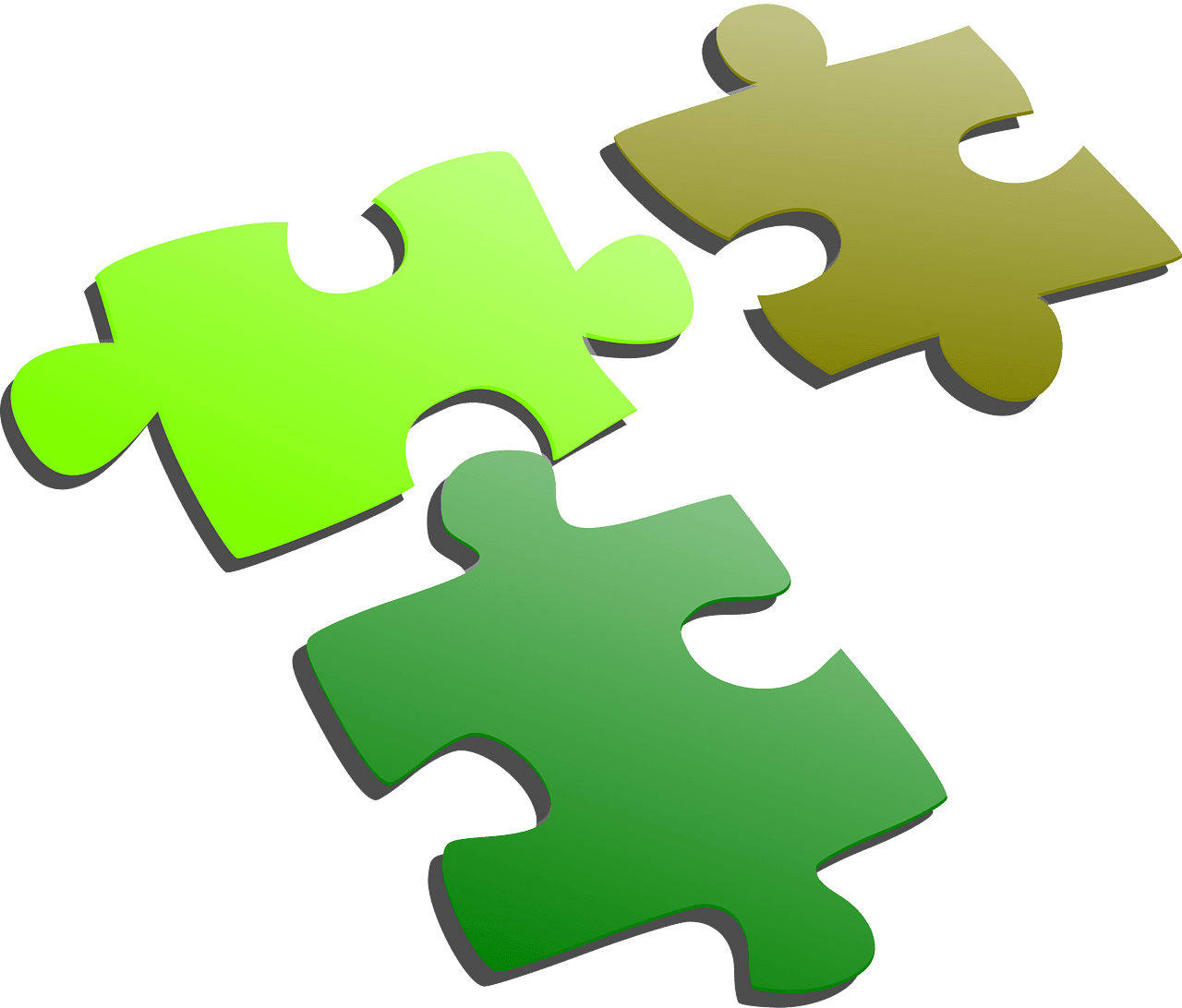 Puzzle vector clipart images 6