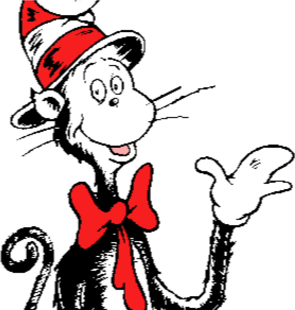 Printable images of dr seuss characters diy cat in the hat sitting clipart