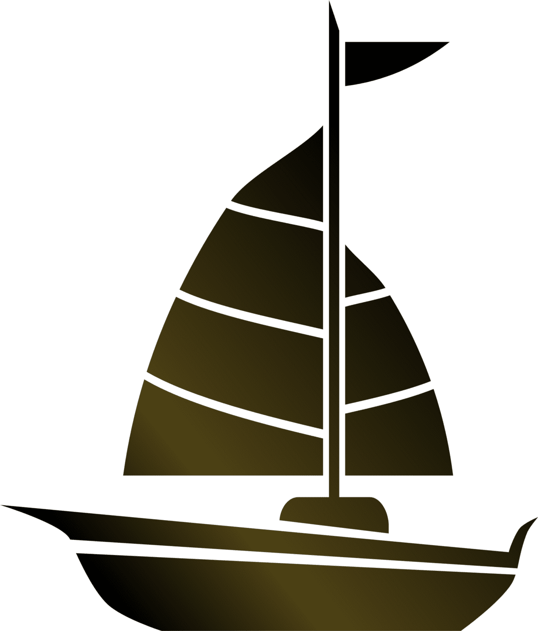 Simple sailboat clipart logo