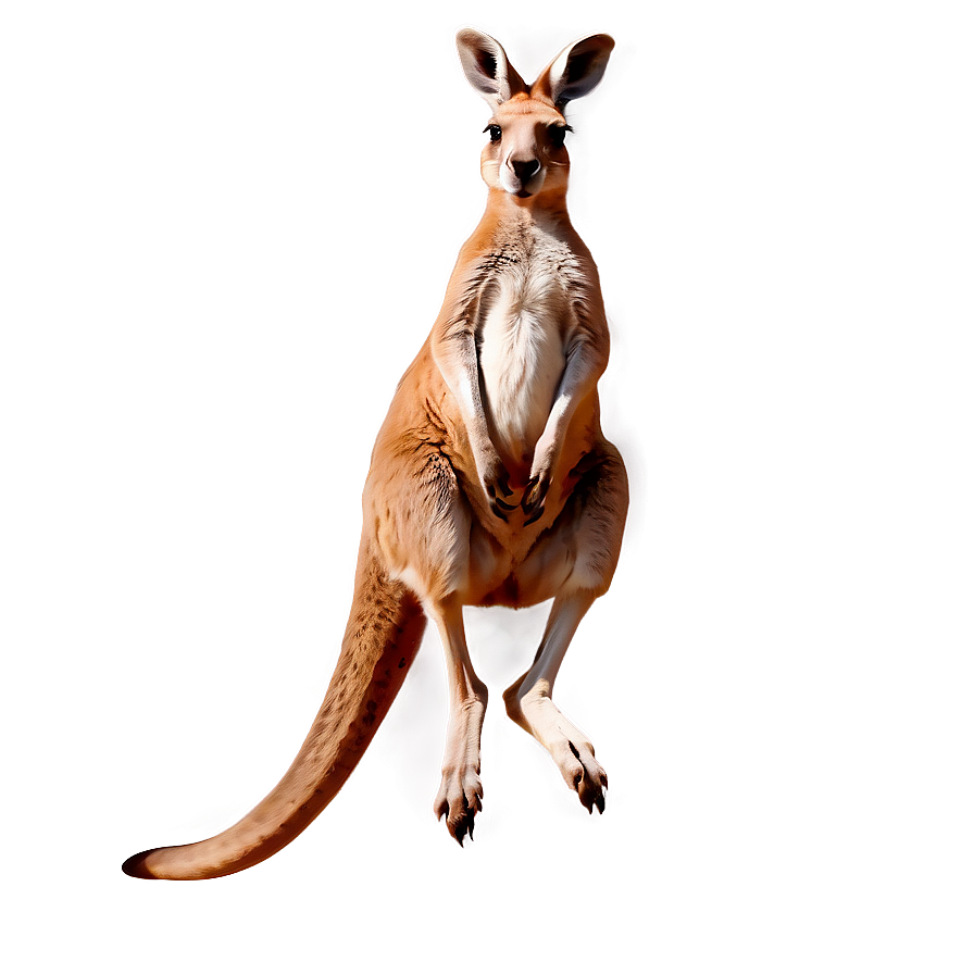 Kangaroo jumping clipart background