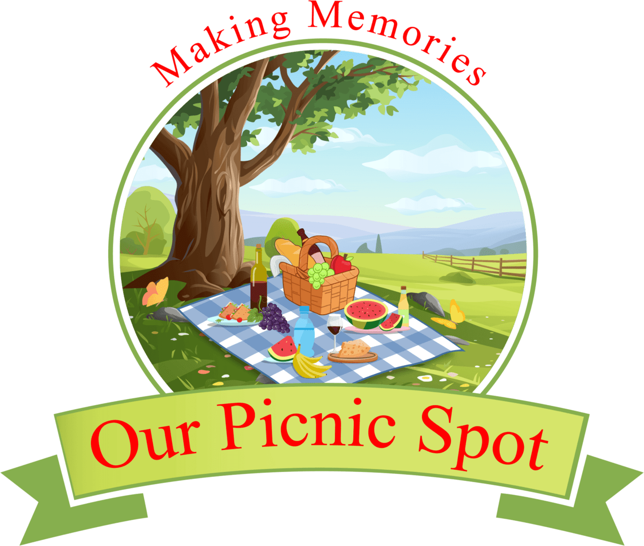 Luxury picnic our spot clipart clip art