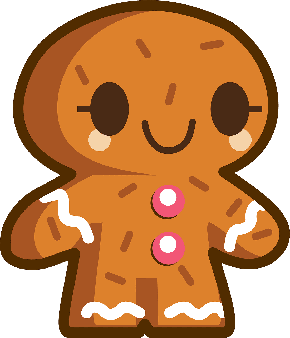 Gingerbread man images clipart