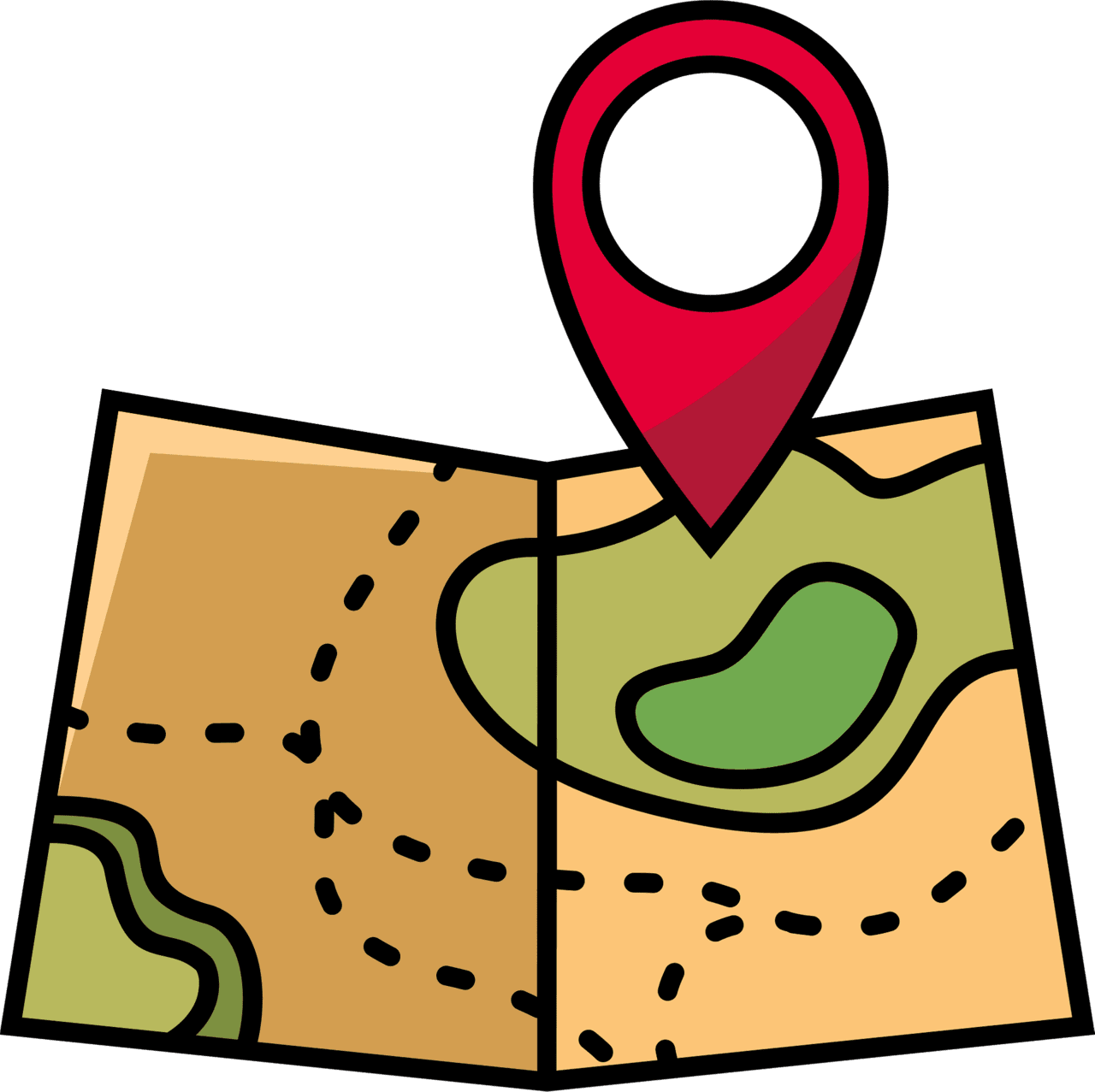 Road map vector clipart images