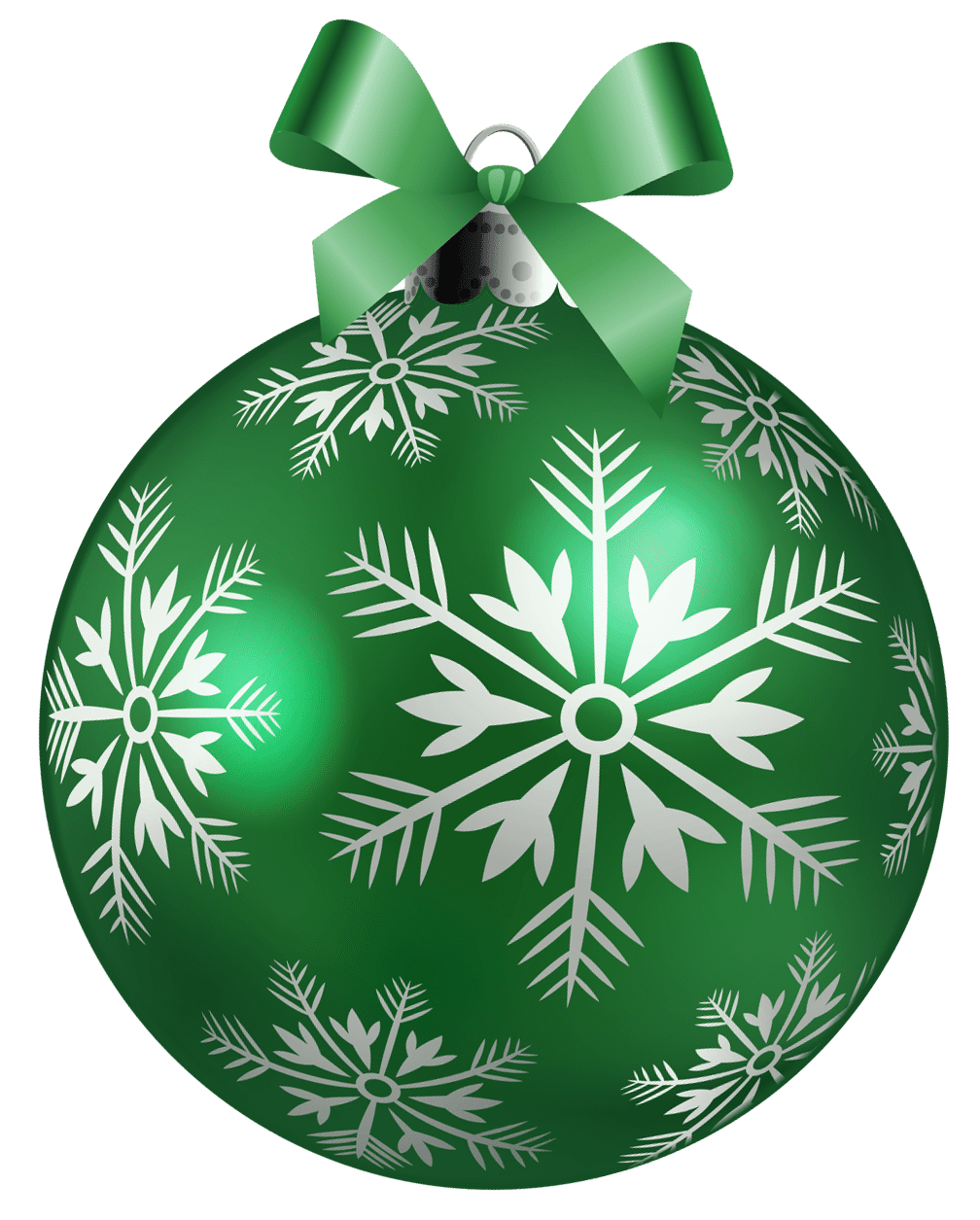 Christmas balls large green ball clipart picture