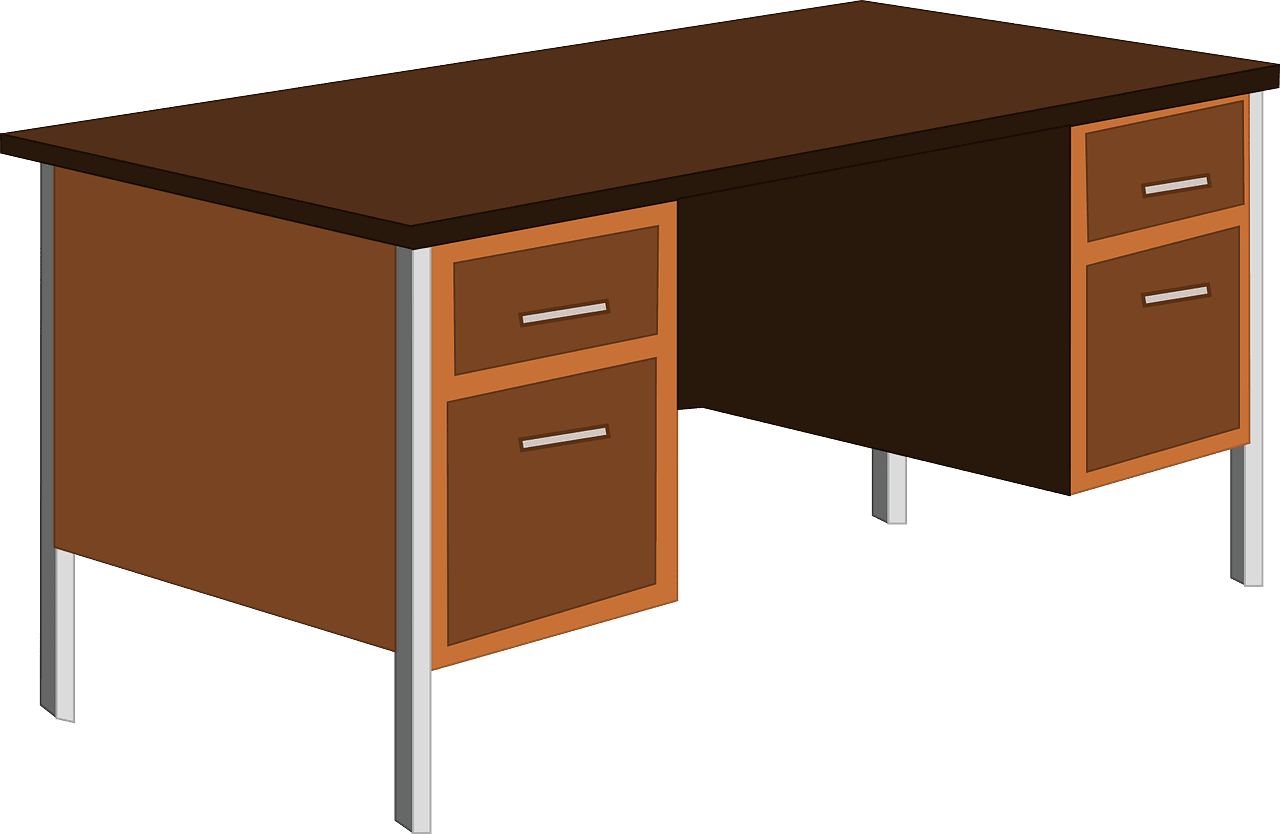 Table desk vector art graphics clipart