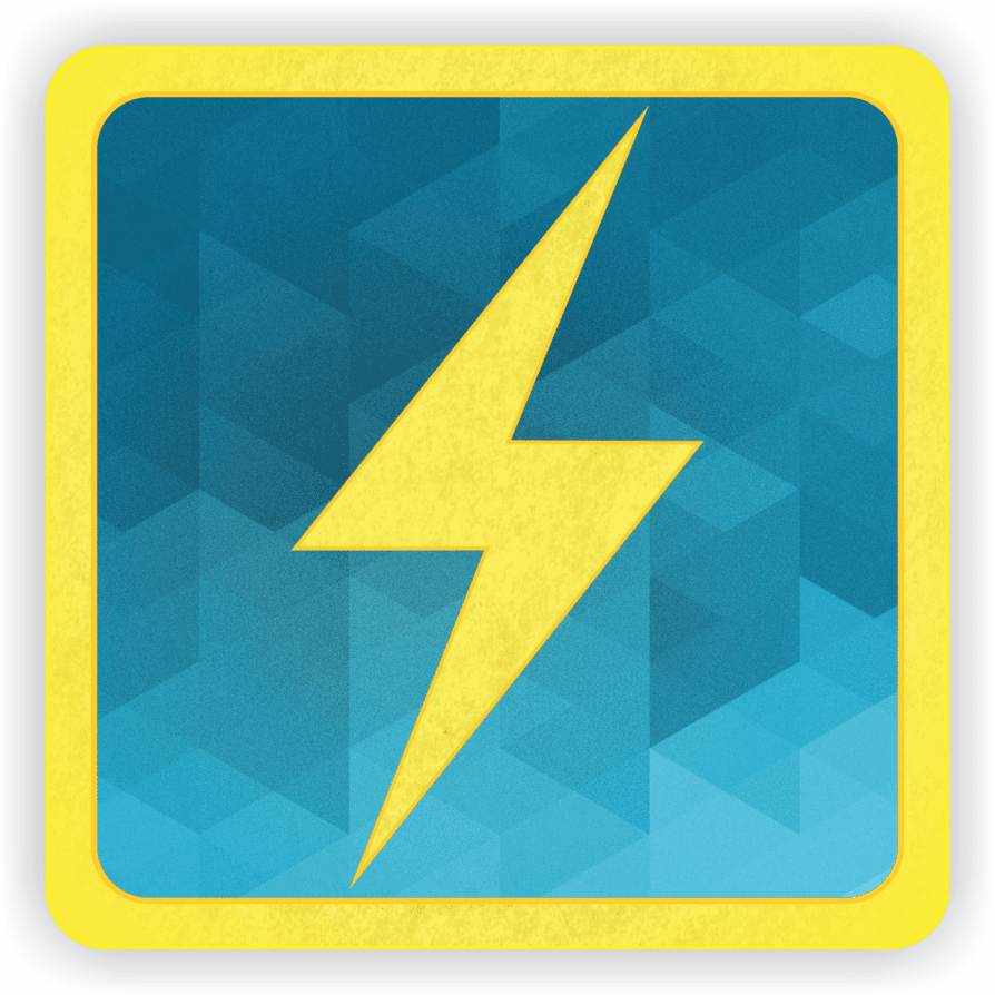 Lightning bolt fallout background clipart