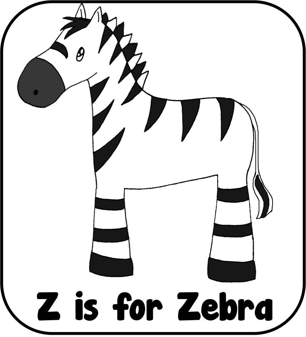 Zebra pin page clipart transparent 2