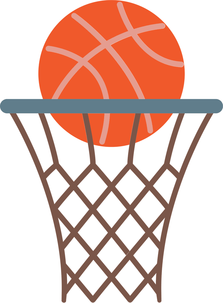 Basketball hoop rim vector clipart images 4