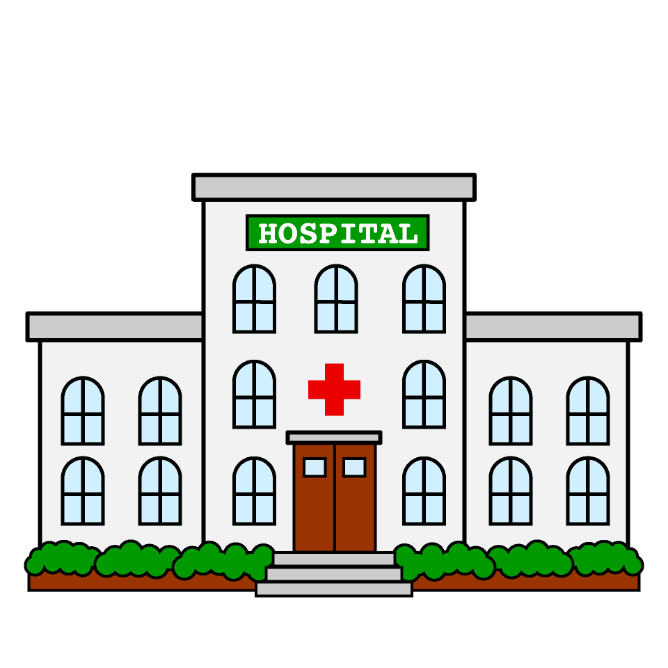 Building cute hospital clipart pictures illustoon