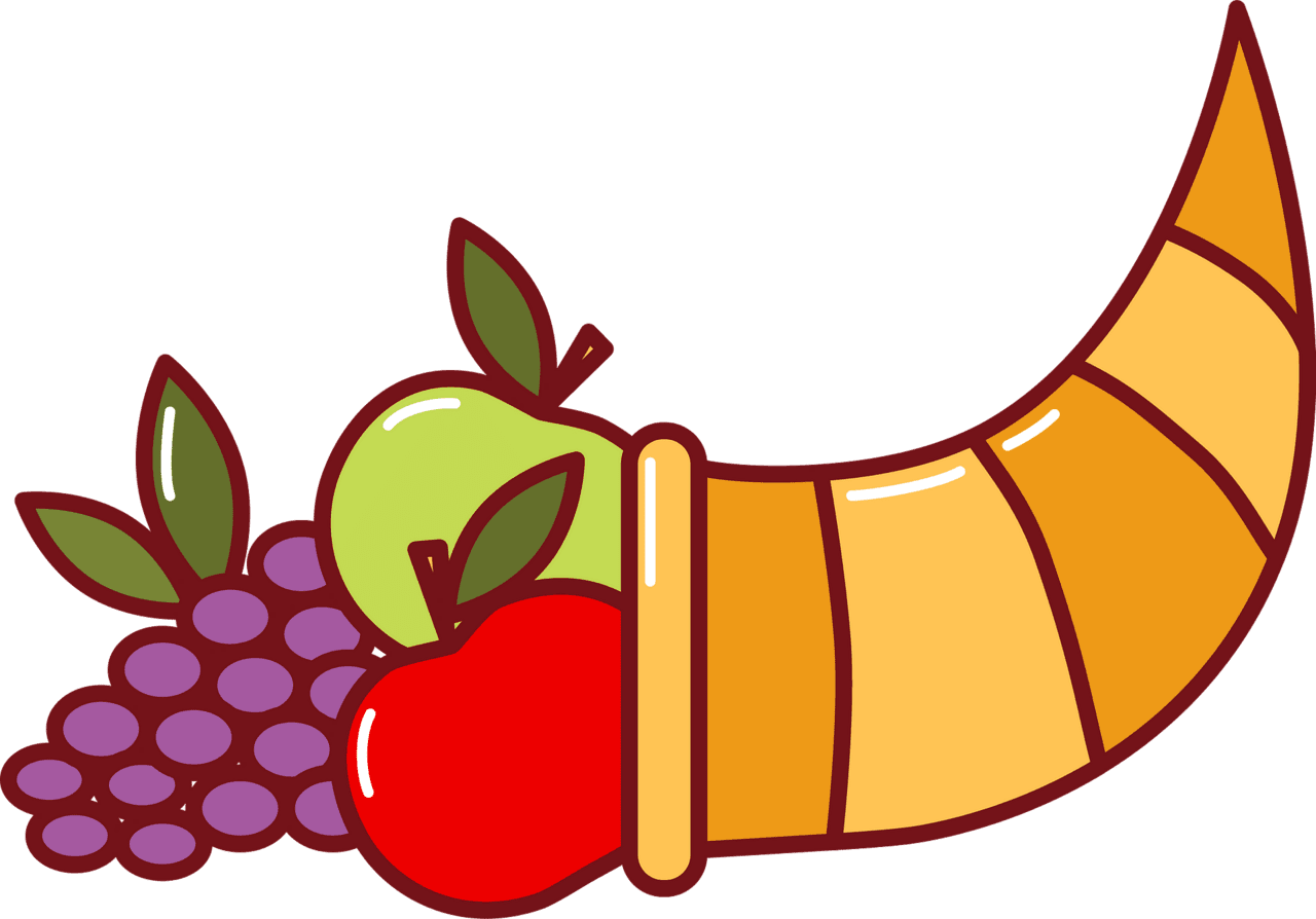 Cornucopia vector clipart images 5