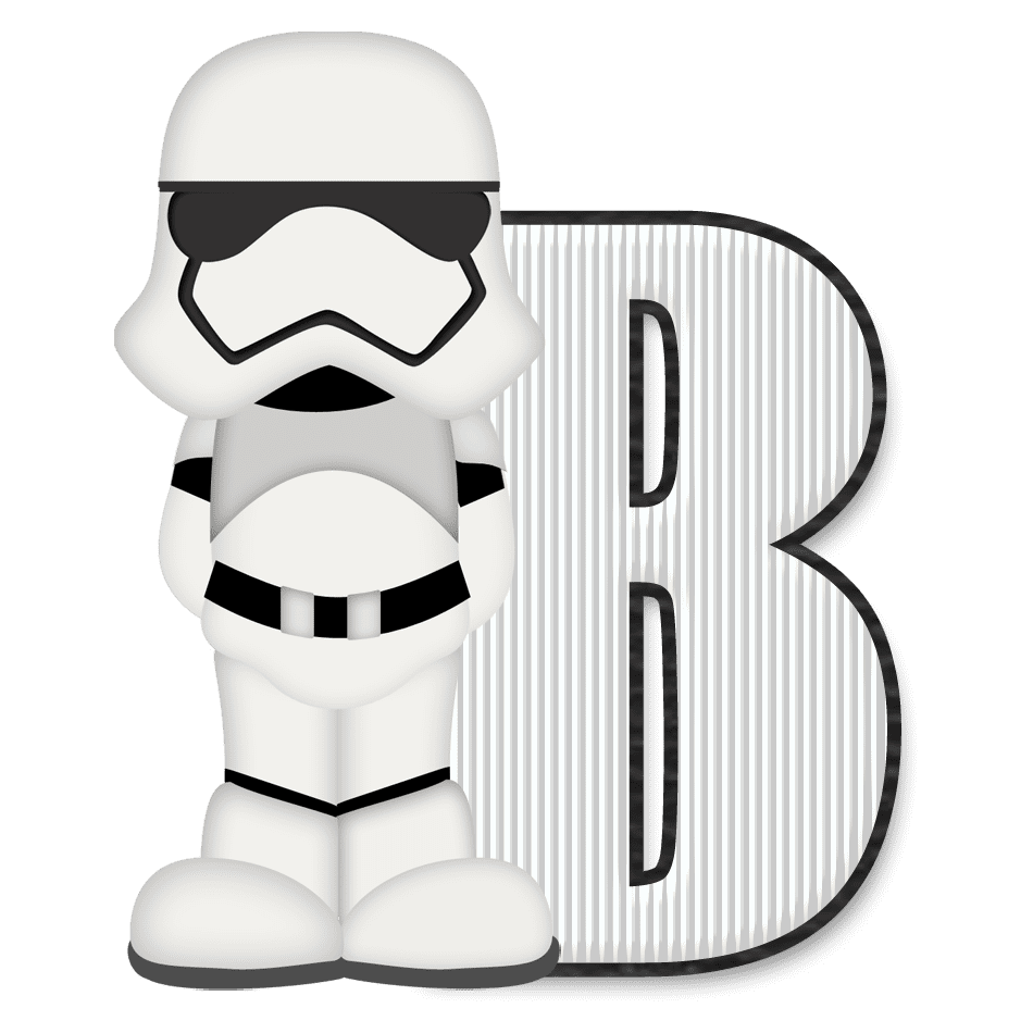 Star wars buchstabe letter clipart background