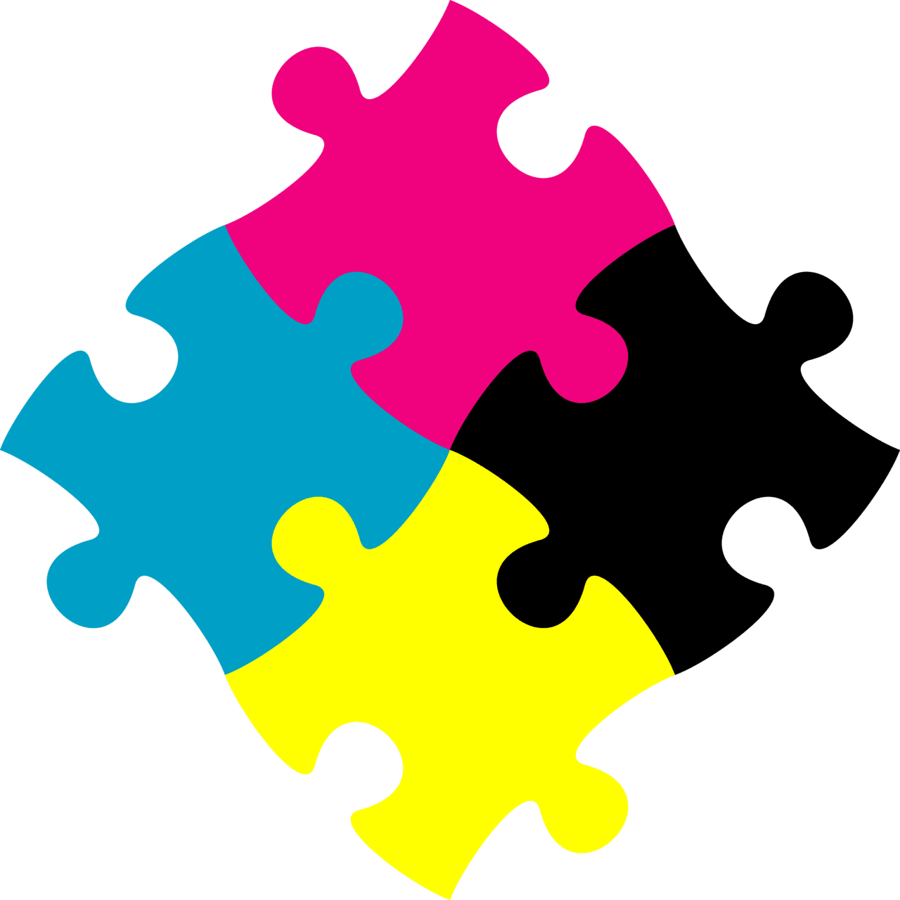 Jigsaw puzzle pieces high quality image clipart